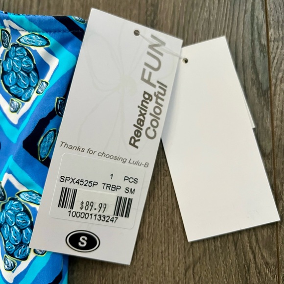 Lulu B Turtle Print Sleeveless Dress UPF 50+ NWT Size Small pickleball resort - Picture 2 of 10